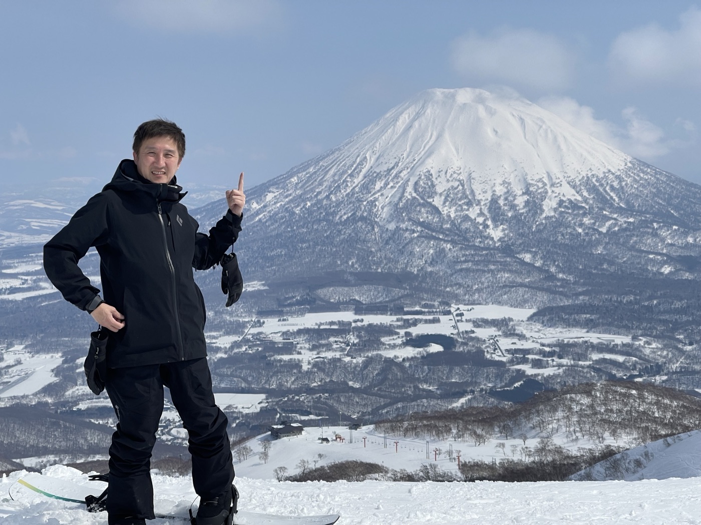 Hideyuki Ishii, CEO of Nihon Shintatsu, in Niseko, Hokkaido